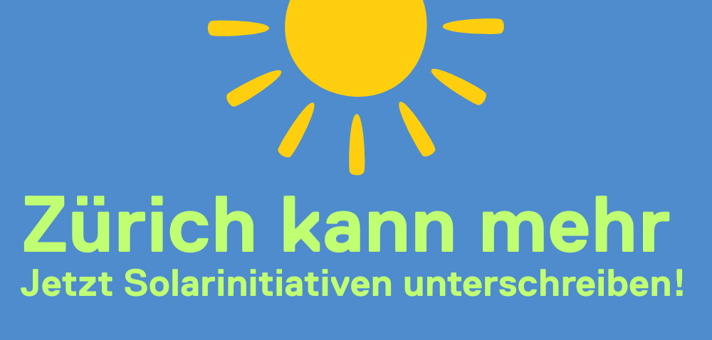 Solarinitiativen unterschreiben.